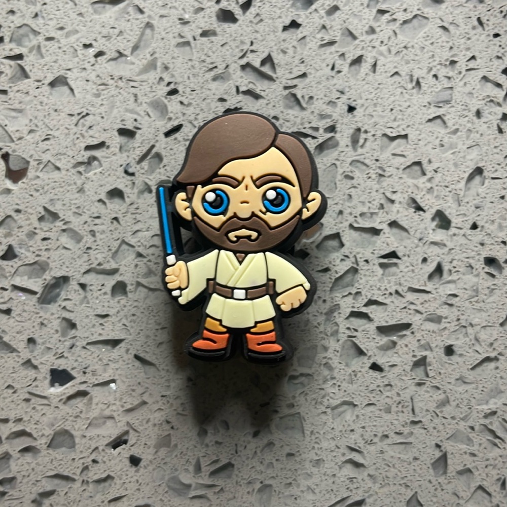 7/$10 Star Wars Obi-wan Kanobi Chibi crocs shoe charm Jibbitz
